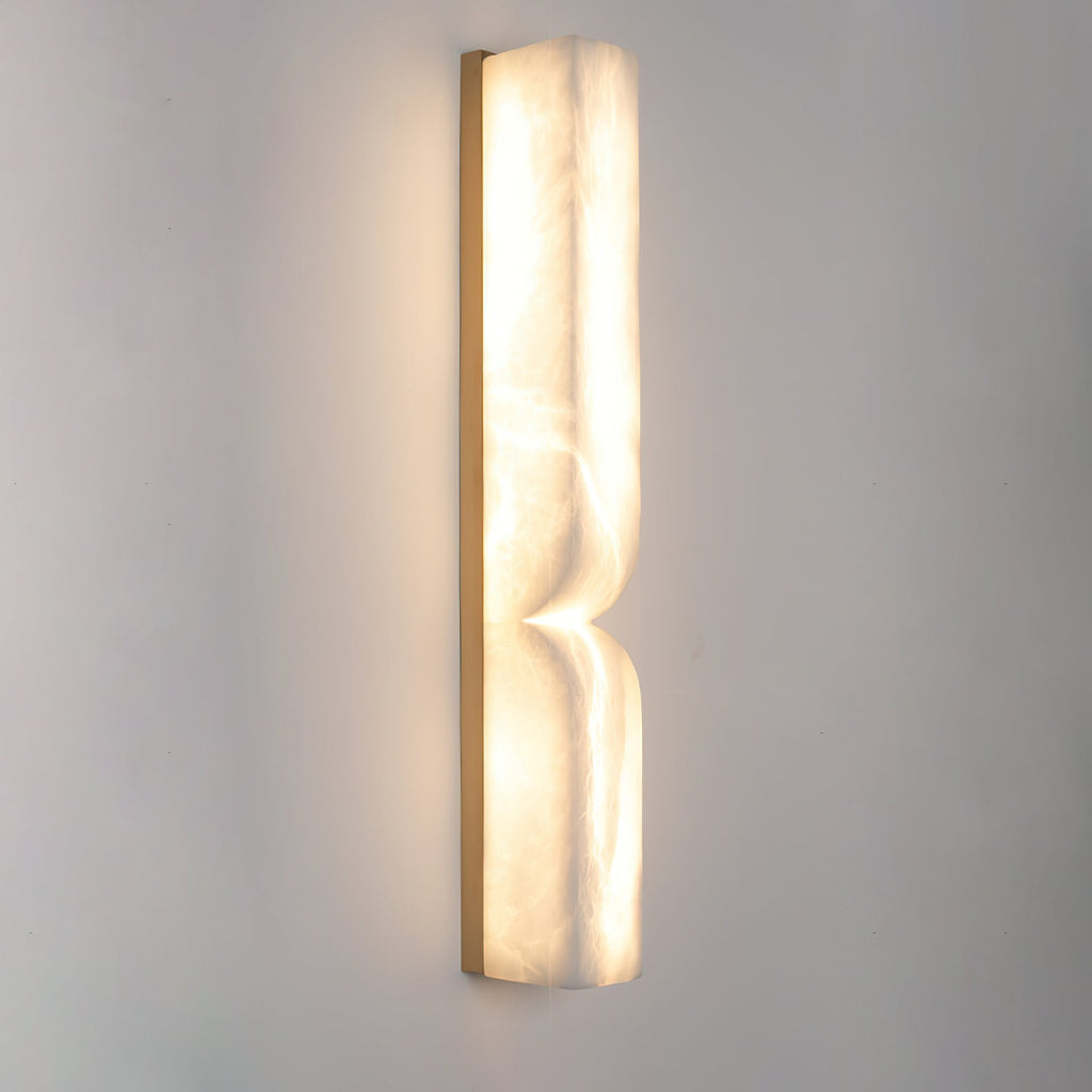 Lunaris Alabaster Rectangular Wall Lamp