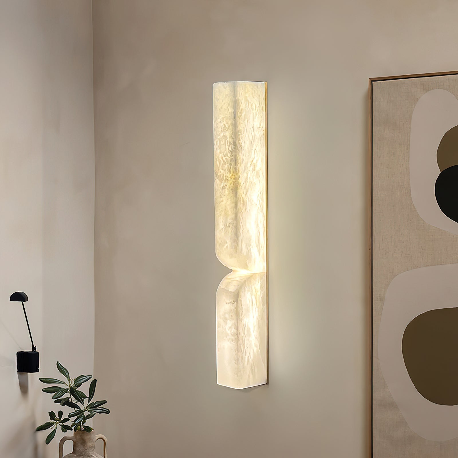 Imiraris Minimalist Alabaster Wall Light