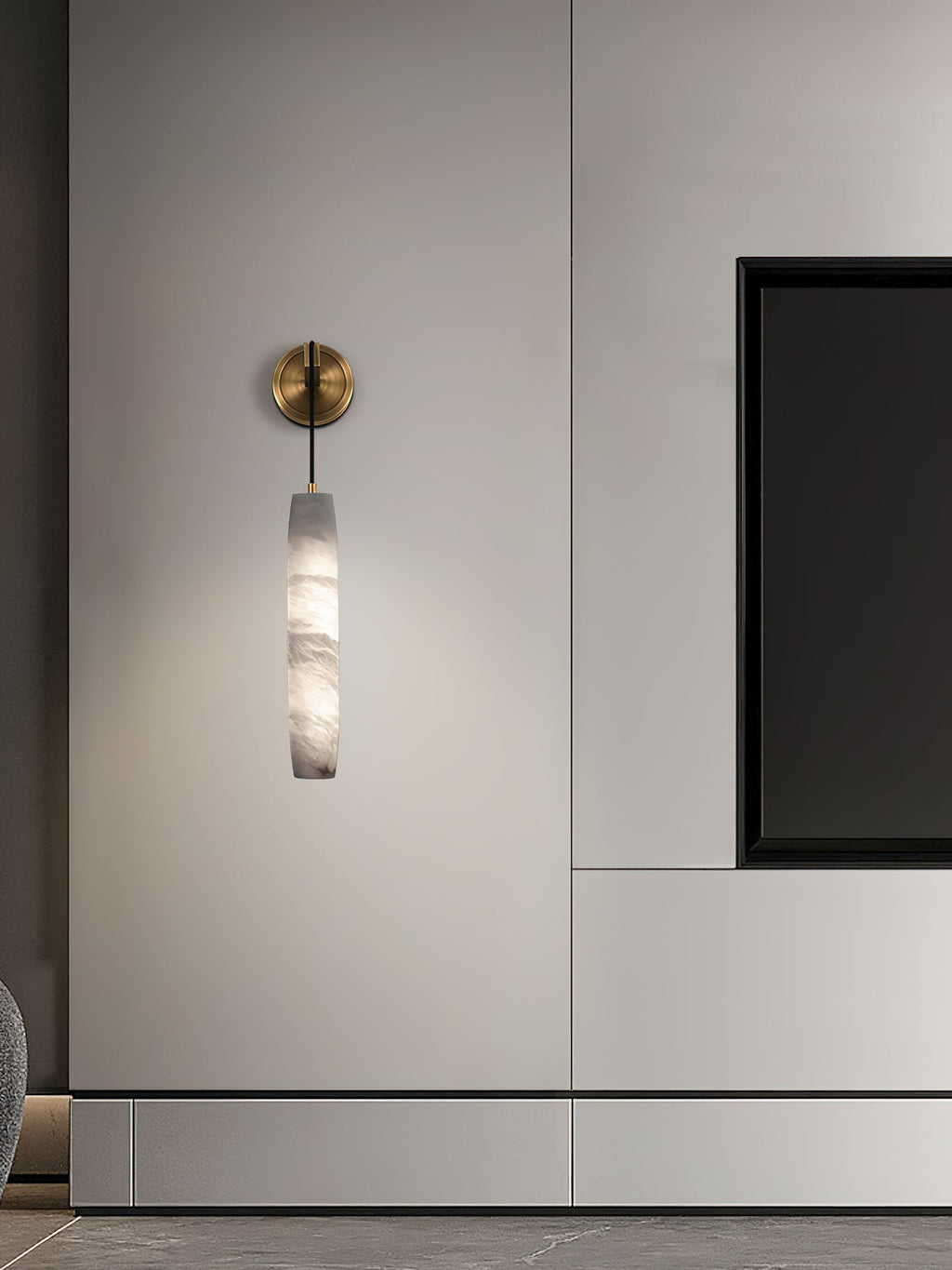 Alabaster Individual Creativity Flute Wall Lamp