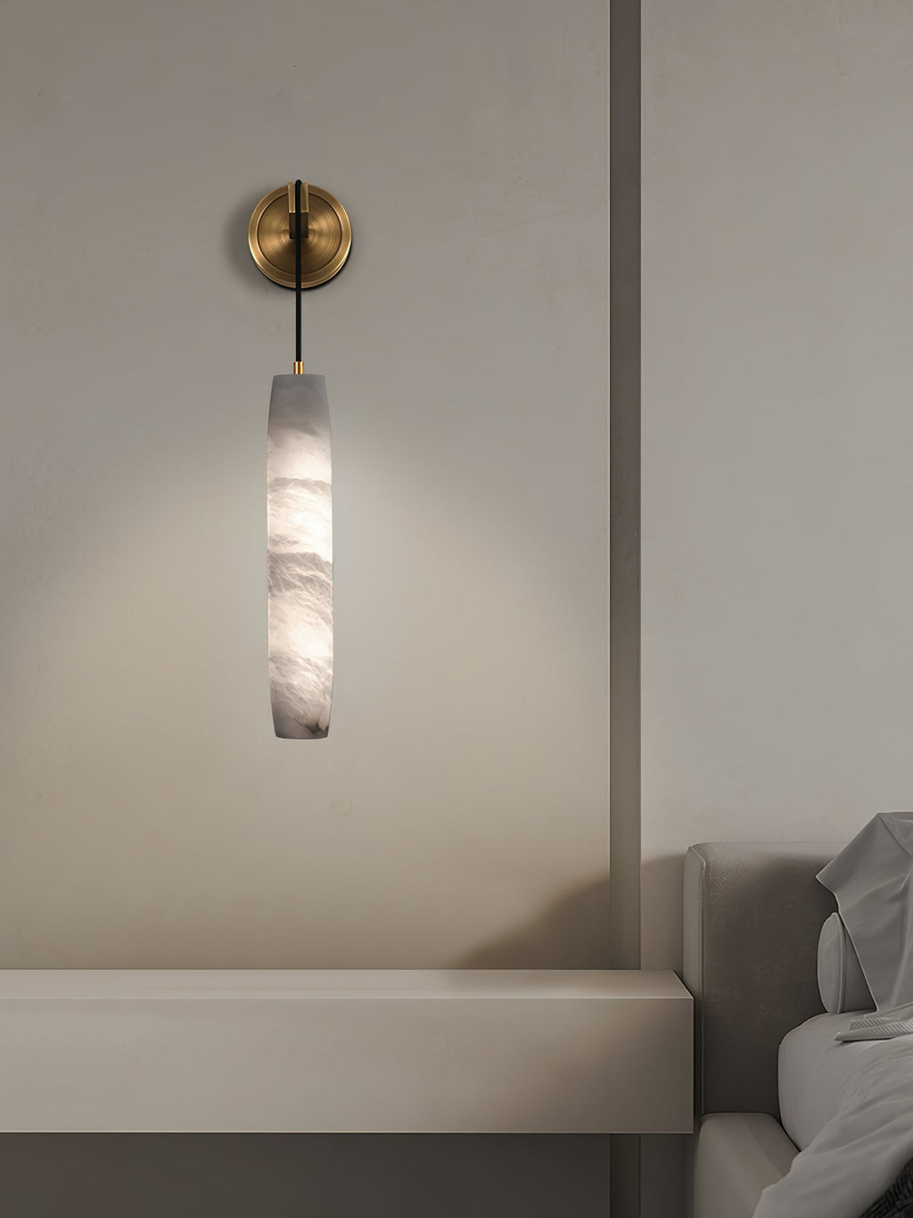 Alabaster Individual Creativity Flute Wall Lamp
