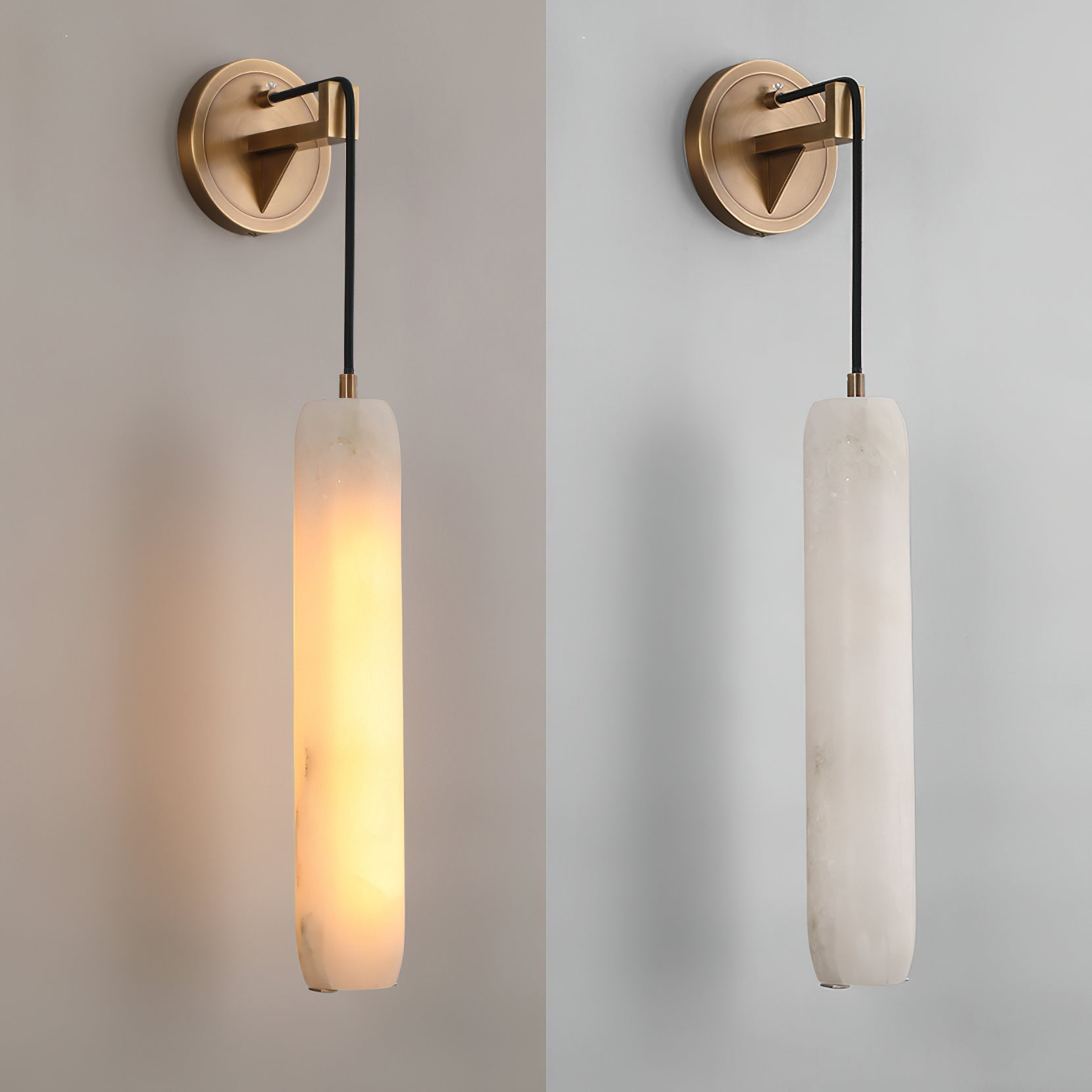 Alabaster Individual Creativity Flute Wall Lamp