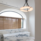 Althea Alabaster Ring Pendant Light Chandelier