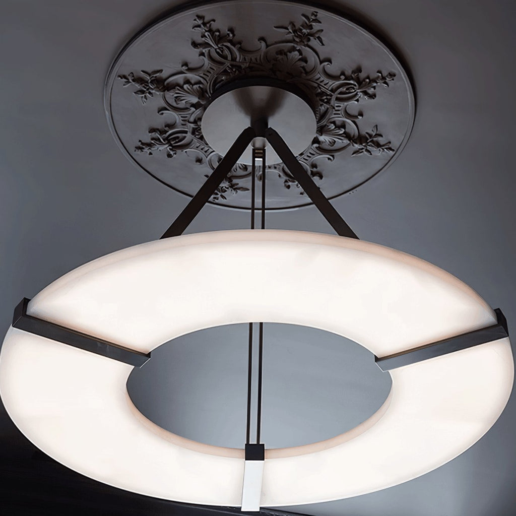 Althea Alabaster Ring Pendant Light Chandelier