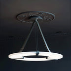 Althea Alabaster Ring Pendant Light Chandelier