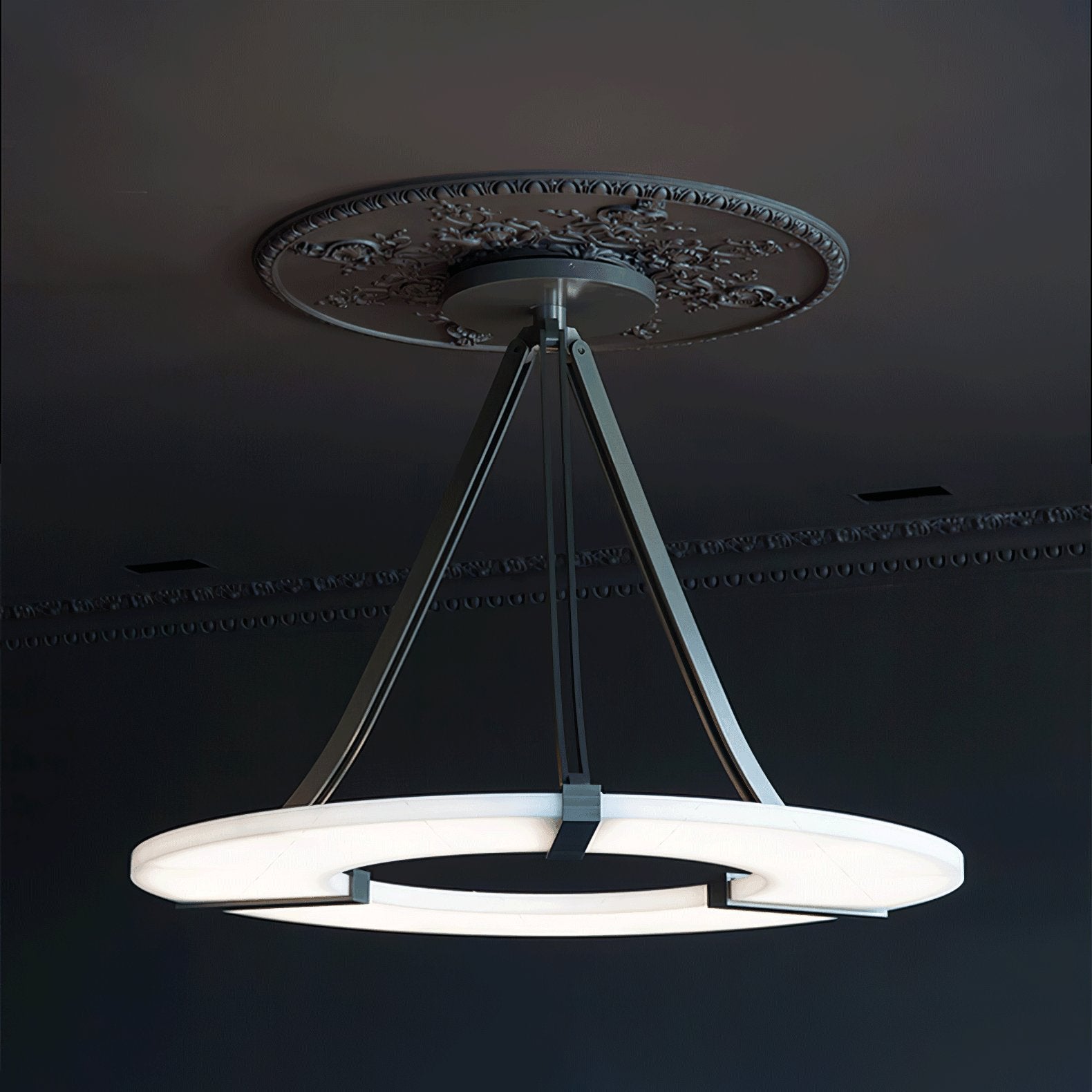 Althea Alabaster Ring Pendant Light Chandelier