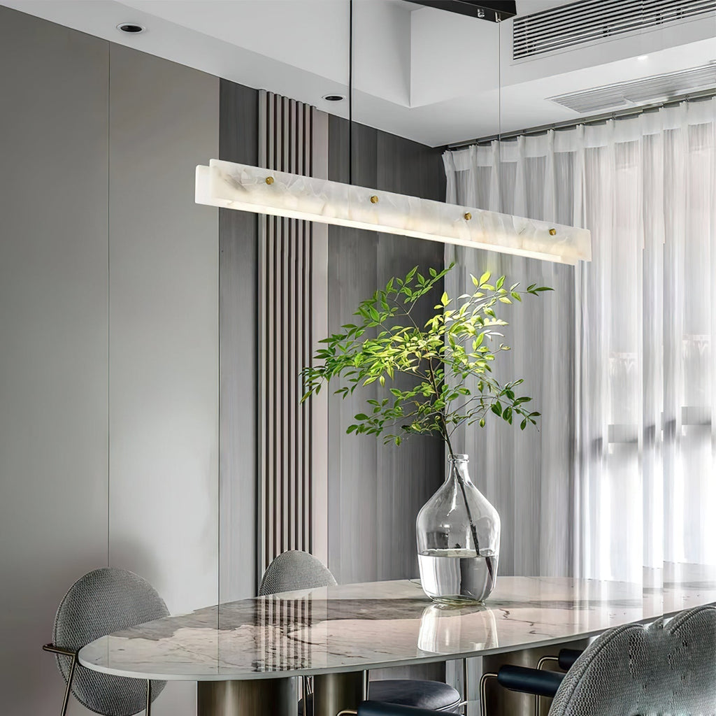 Alabaster  LED Modern Linear Pendant Light