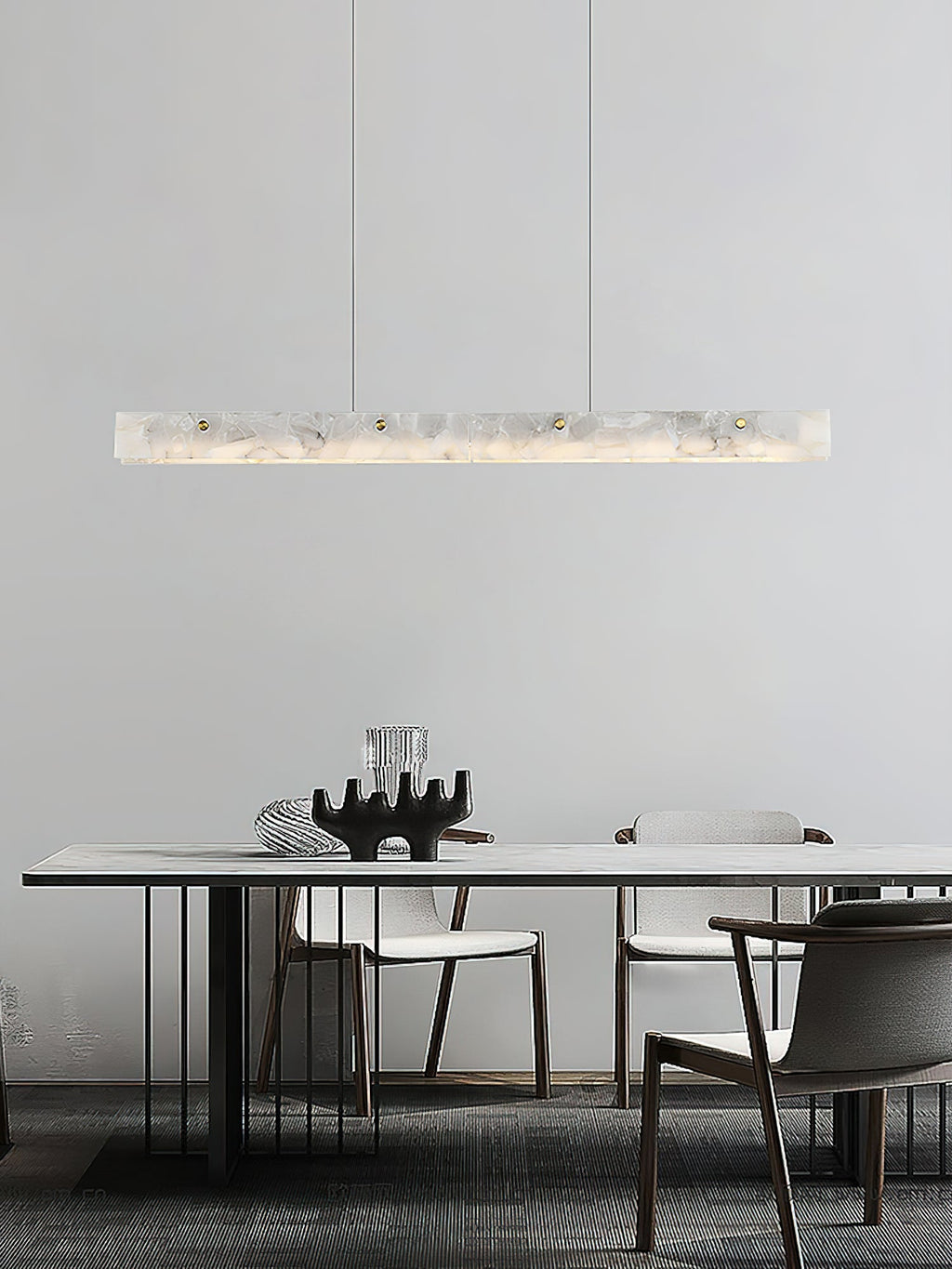 Alabaster  LED Modern Linear Pendant Light