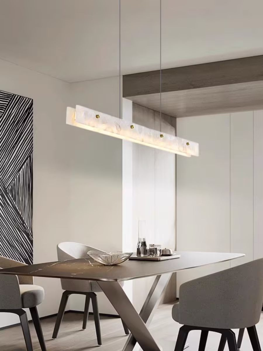 Alabaster  LED Modern Linear Pendant Light