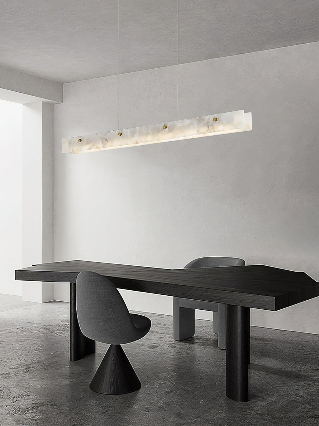 Alabaster  LED Modern Linear Pendant Light