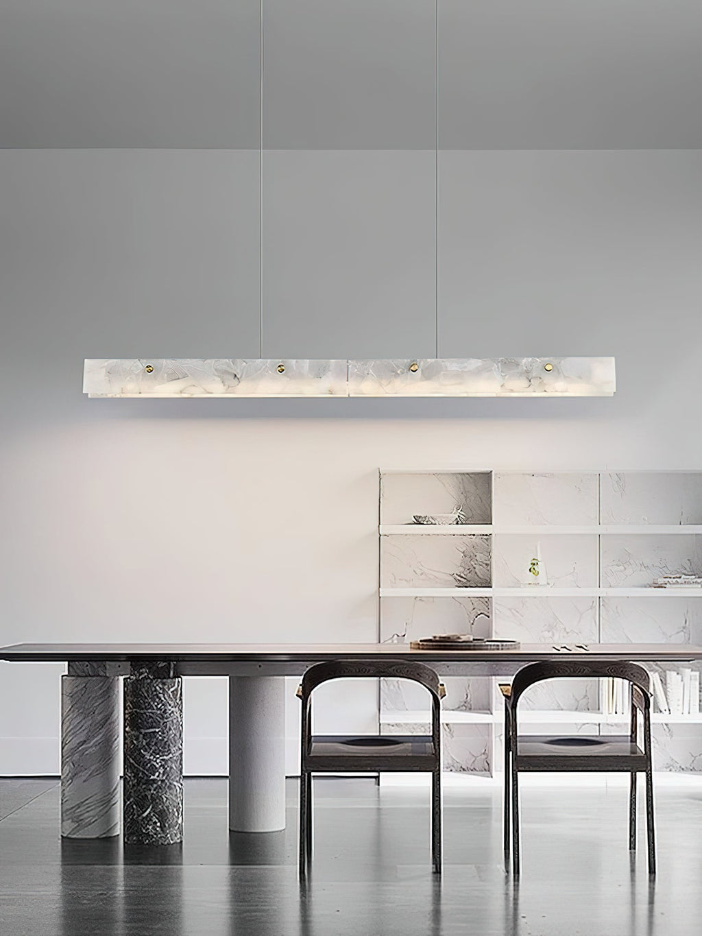 Alabaster  LED Modern Linear Pendant Light