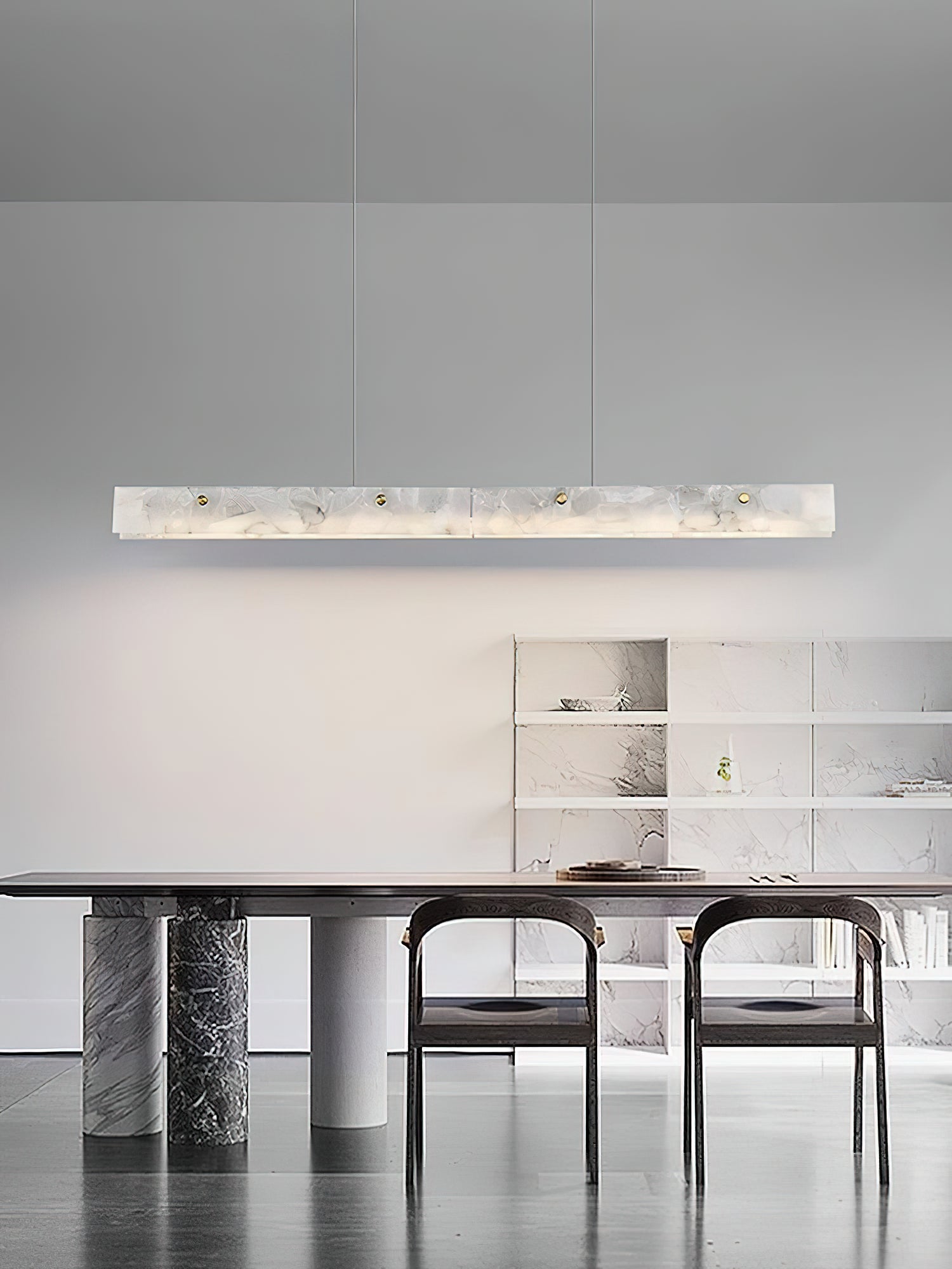 Alabaster  LED Modern Linear Pendant Light