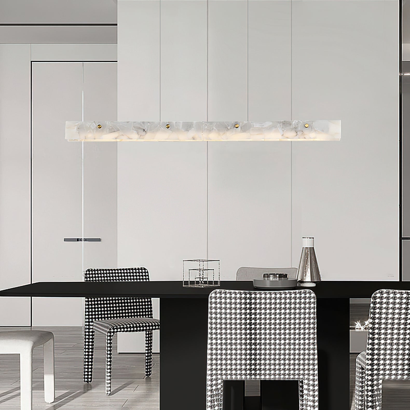 Alabaster  LED Modern Linear Pendant Light