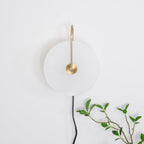 Ceraeyra Alabaster Globe Wall Light