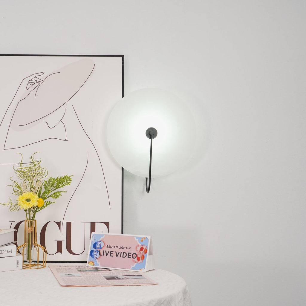 Elaris Alabaster Globe Wall Lamp