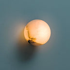 Kristy Alabaster Mini Orb Wall Lamp