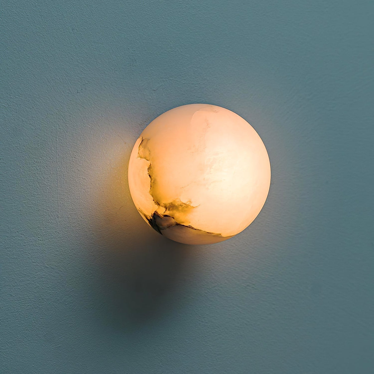 Kristy Alabaster Mini Orb Wall Lamp