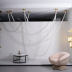 Alabaster Contemporary Metal Chandelier