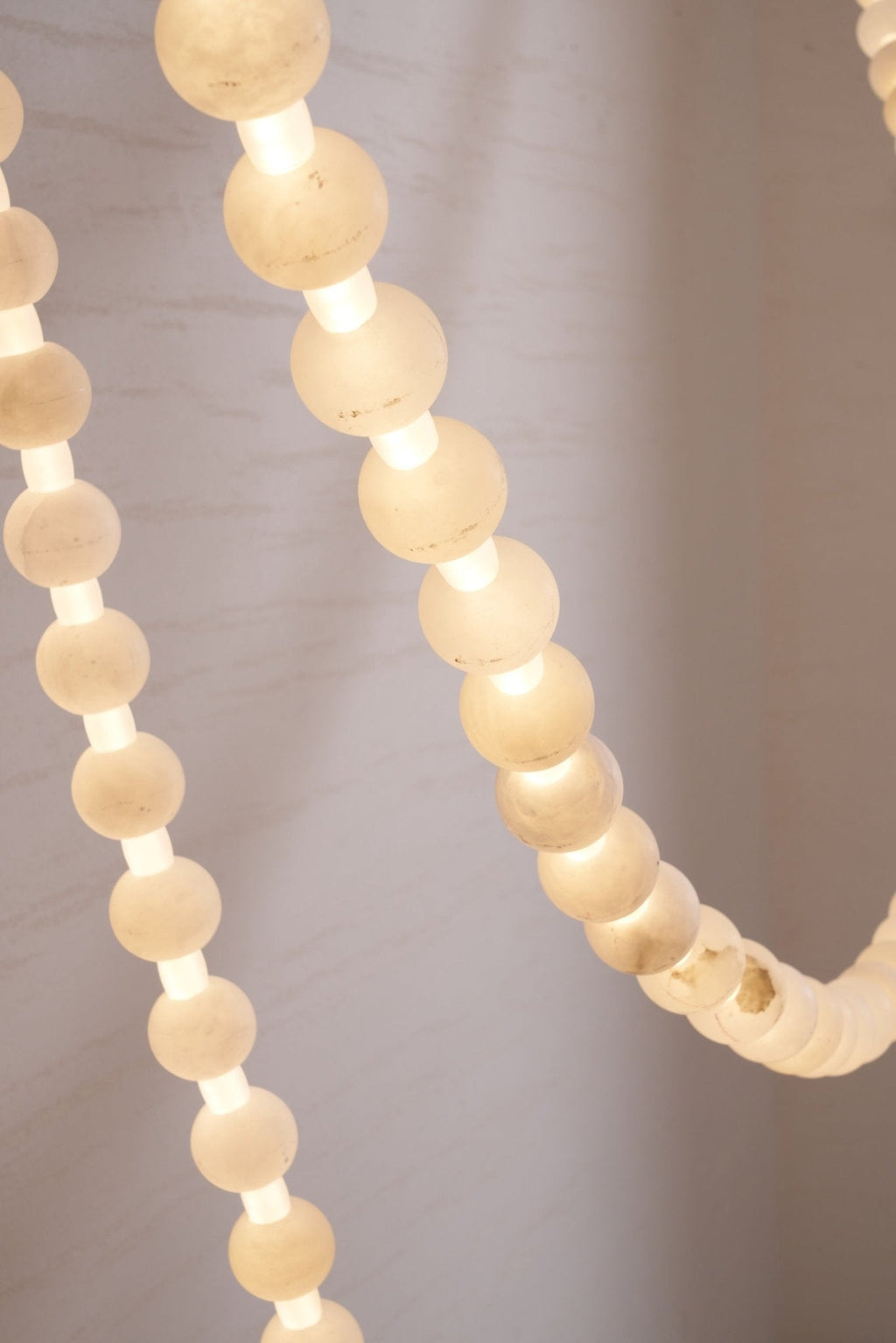 Alabaster Contemporary Metal Chandelier
