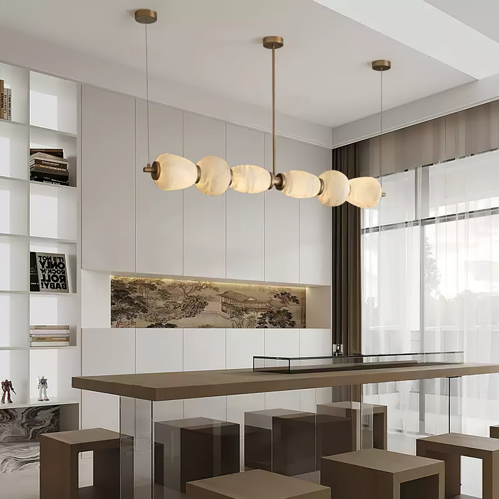 Cyrilla Alabaster Linear Pendant Light