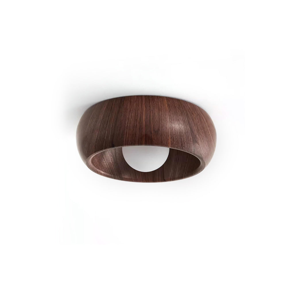 Alana Minimalist Wood Finish Fixture Ceiling Light