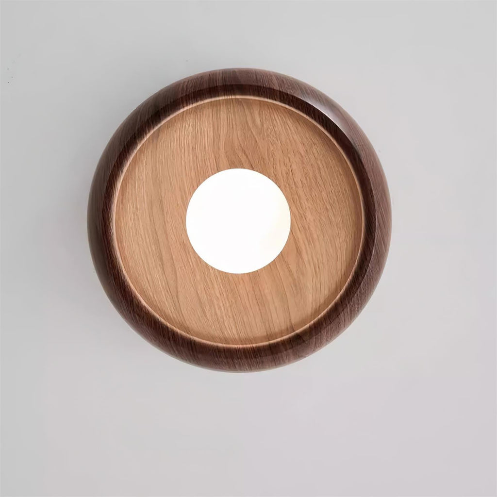 Alana Minimalist Wood Finish Fixture Ceiling Light