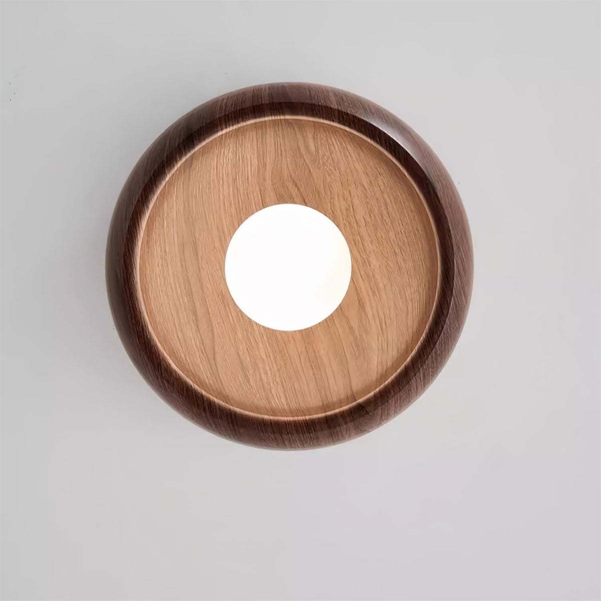 Alana Minimalist Wood Finish Fixture Ceiling Light