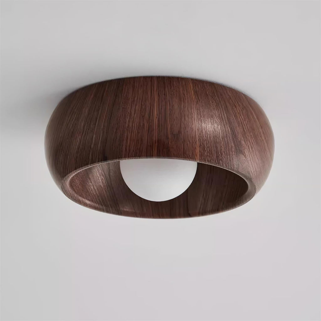 Alana Minimalist Wood Finish Fixture Ceiling Light