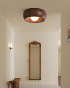 Alana Minimalist Wood Finish Fixture Ceiling Light