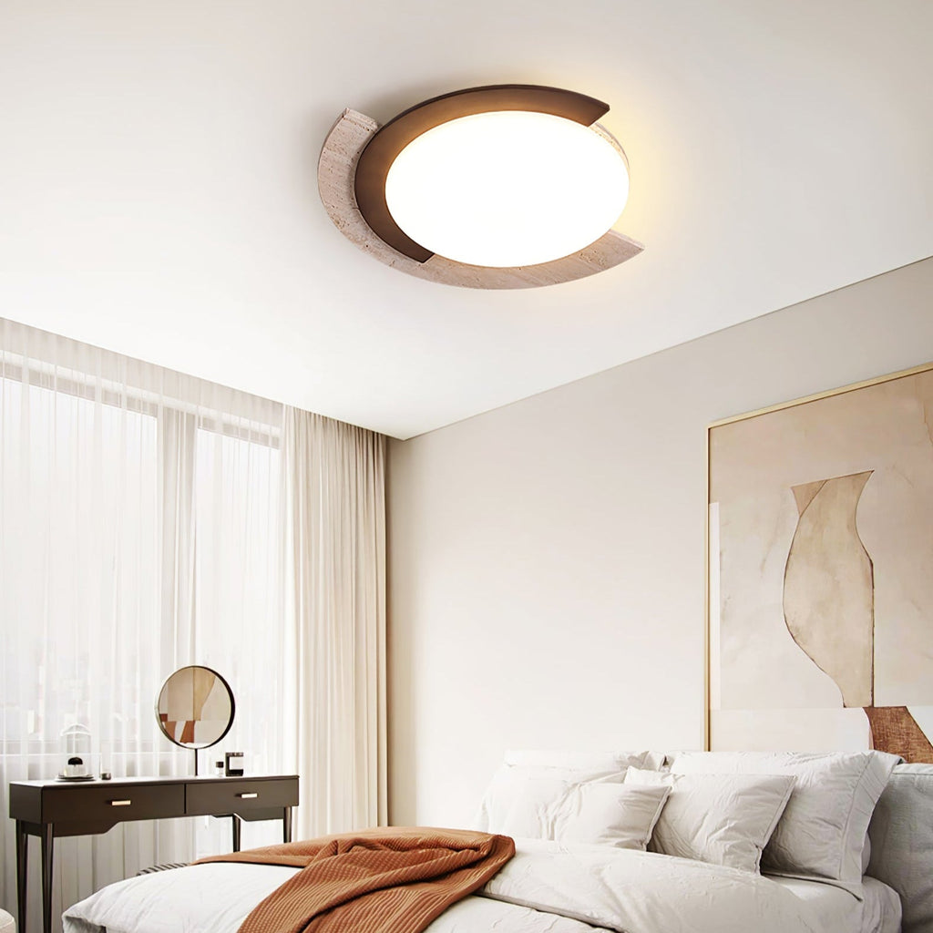 Alaric Modern Travertine Ceiling Light