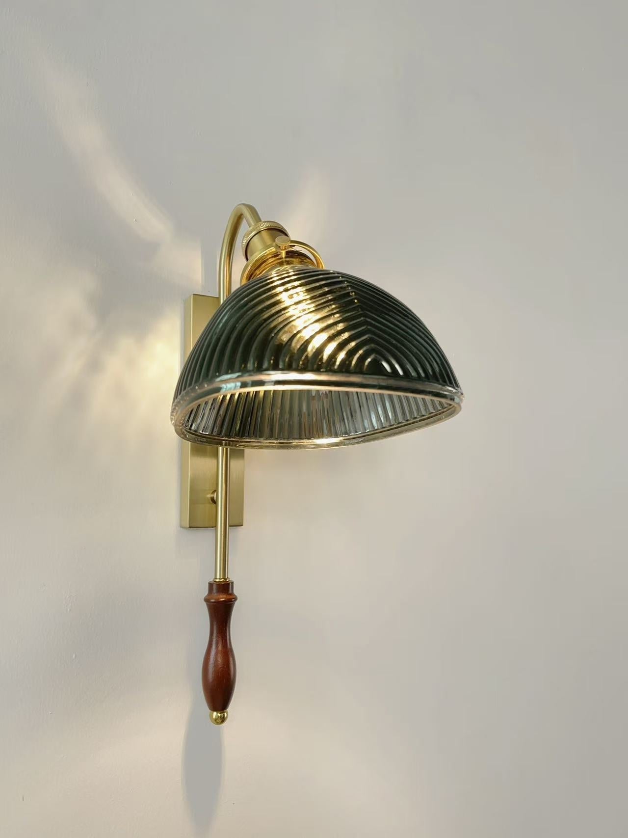 Alaric Modern Metal Glass Wall Lamp
