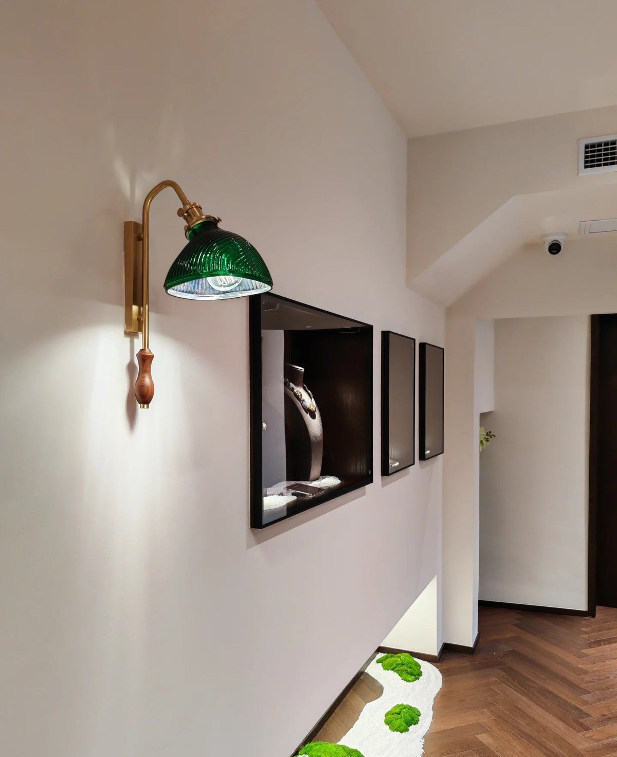 Alaric Modern Metal Glass Wall Lamp