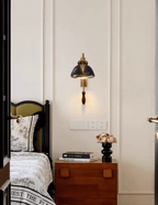 Alaric Modern Metal Glass Wall Lamp