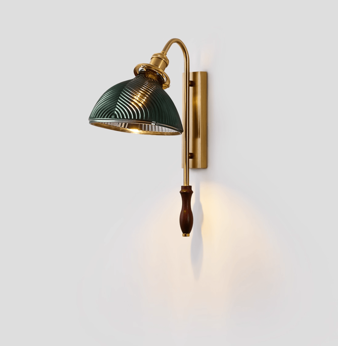 Alaric Modern Metal Glass Wall Lamp