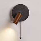 Alaric Industrial Travertine Wall Light