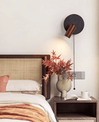 Alaric Industrial Travertine Wall Light