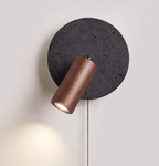 Alaric Industrial Travertine Wall Light