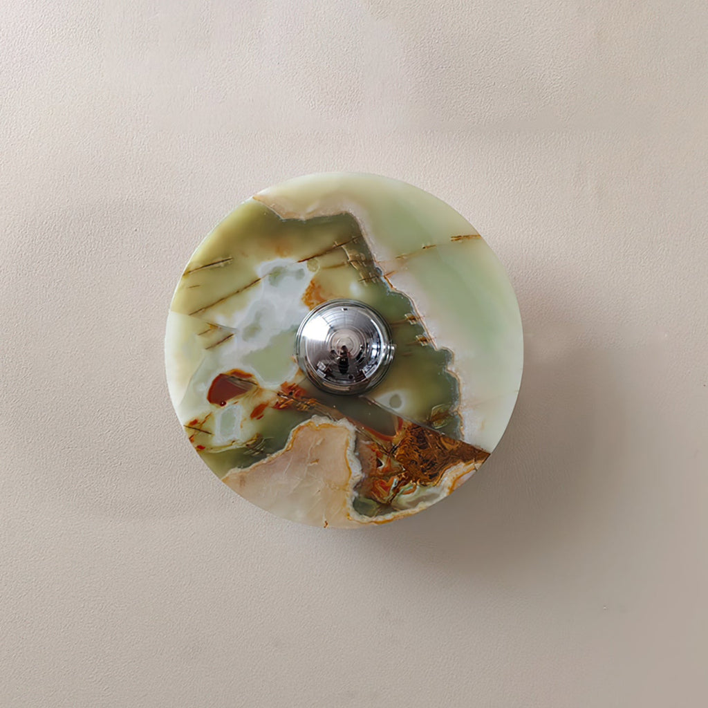 Alba Wall Lamp Green Marble Modern