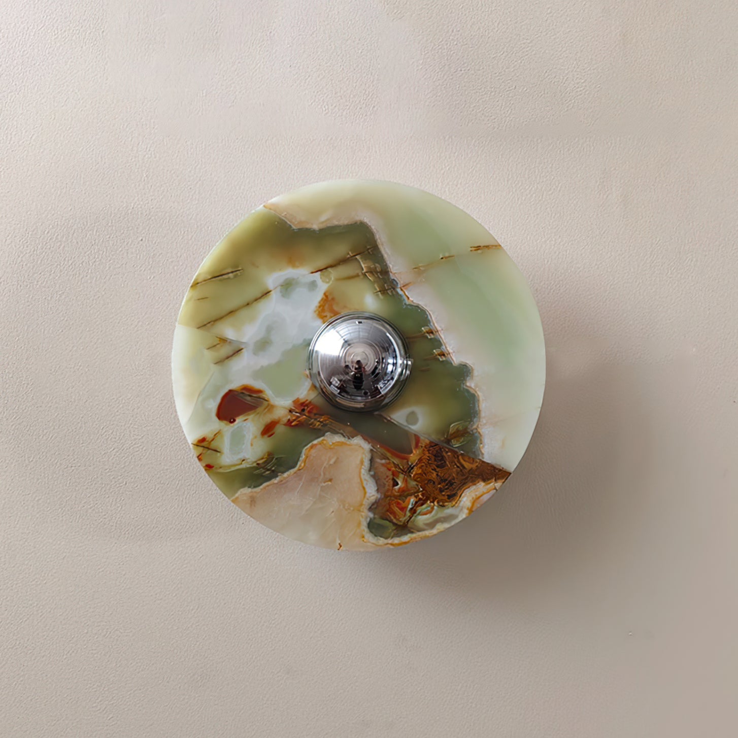 Alba Wall Lamp Green Marble Modern