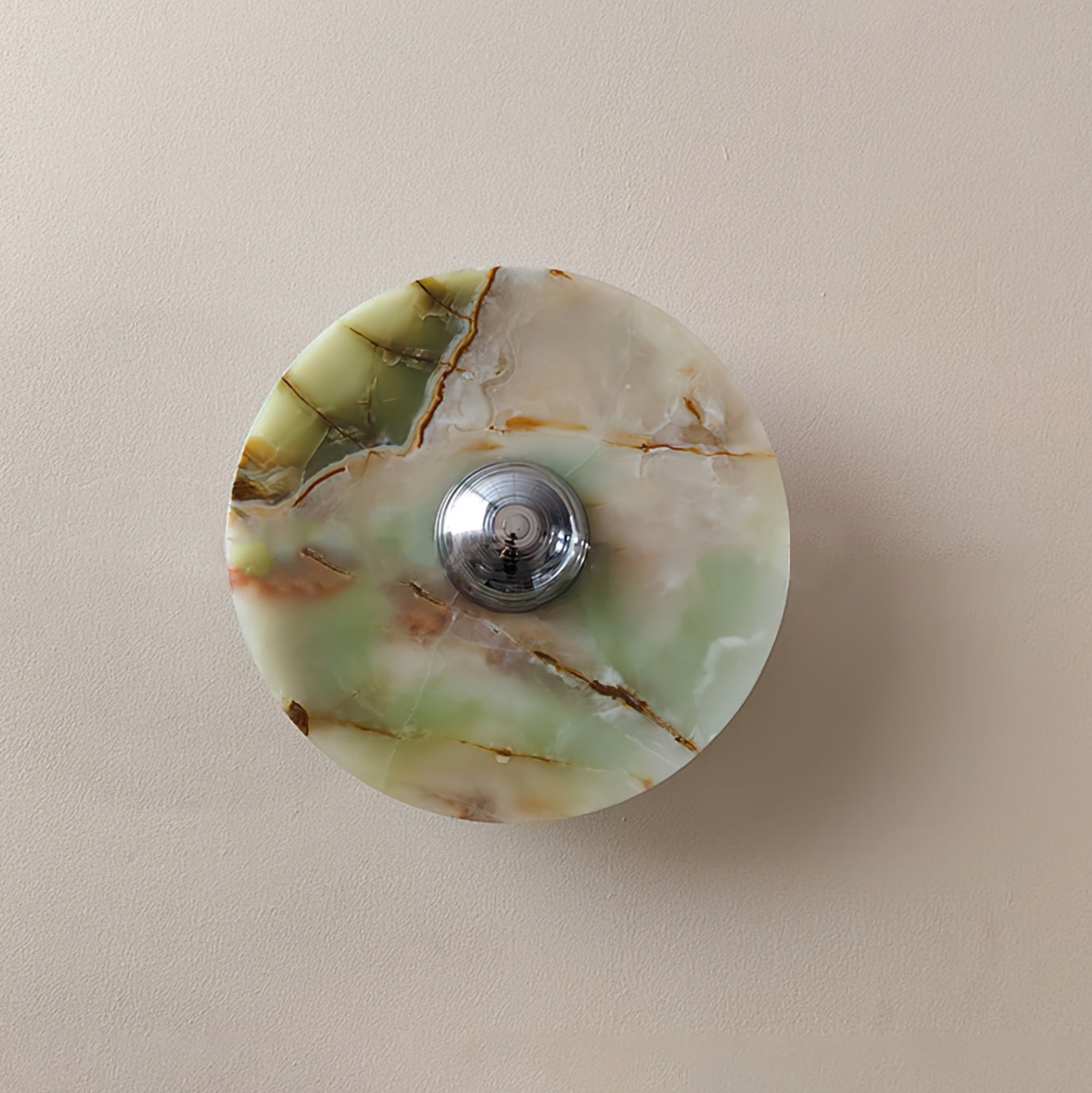Alba Wall Lamp Green Marble Modern