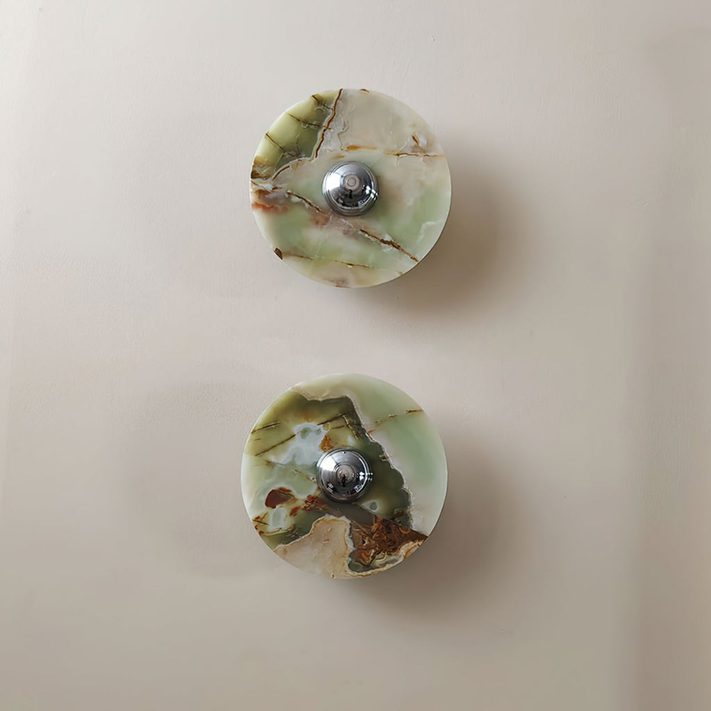 Alba Wall Lamp Green Marble Modern