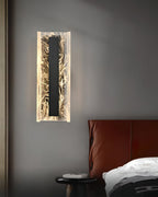Alberta Wall Lamp Modern Textured Glass Sconce