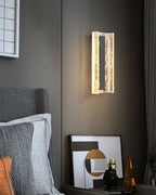 Alberta Wall Lamp Modern Textured Glass Sconce