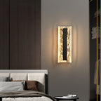 Alberta Wall Lamp Modern Textured Glass Sconce
