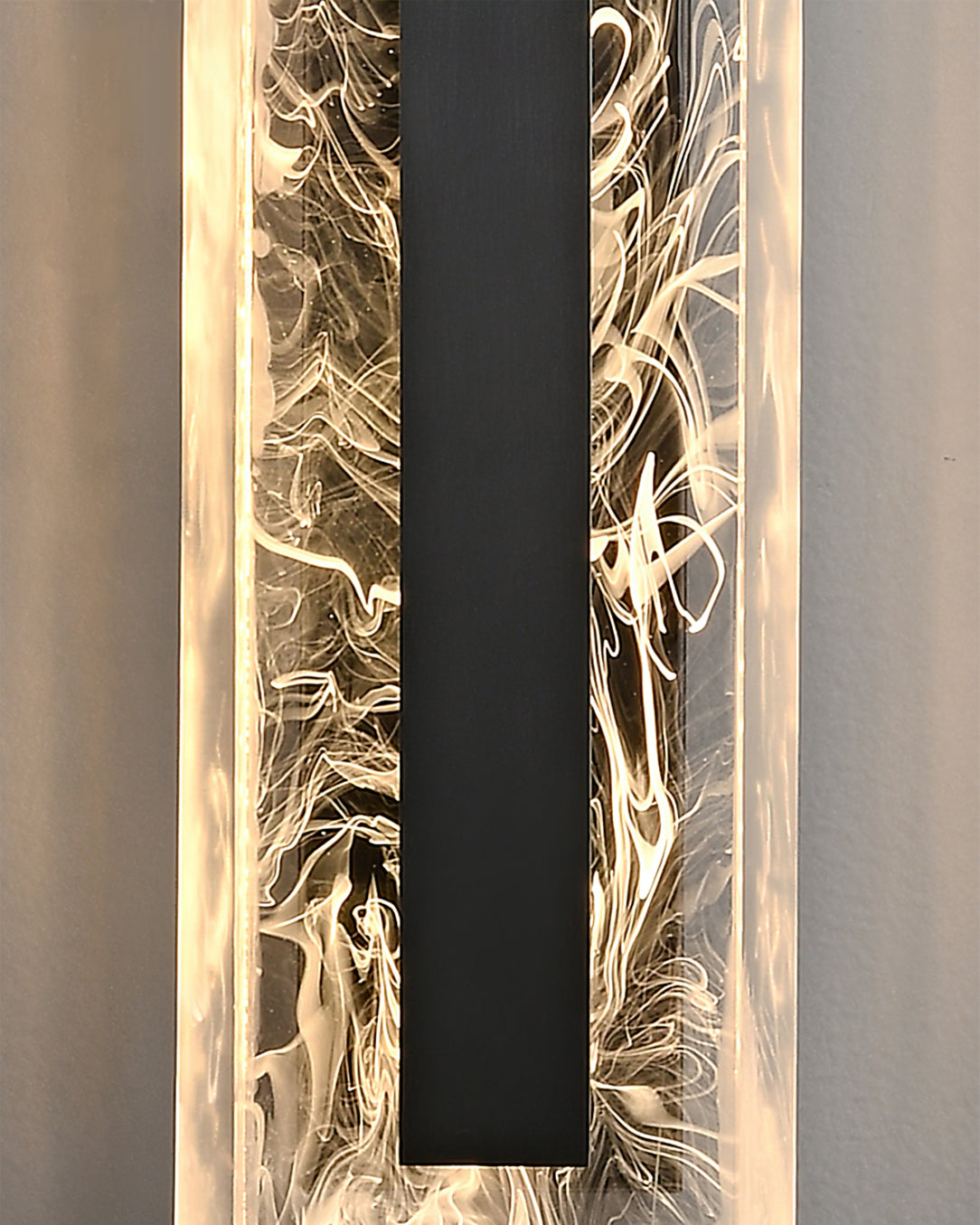 Alberta Wall Lamp Modern Textured Glass Sconce