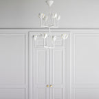Alberto Modern Minimalist Floral Brass Chandelier