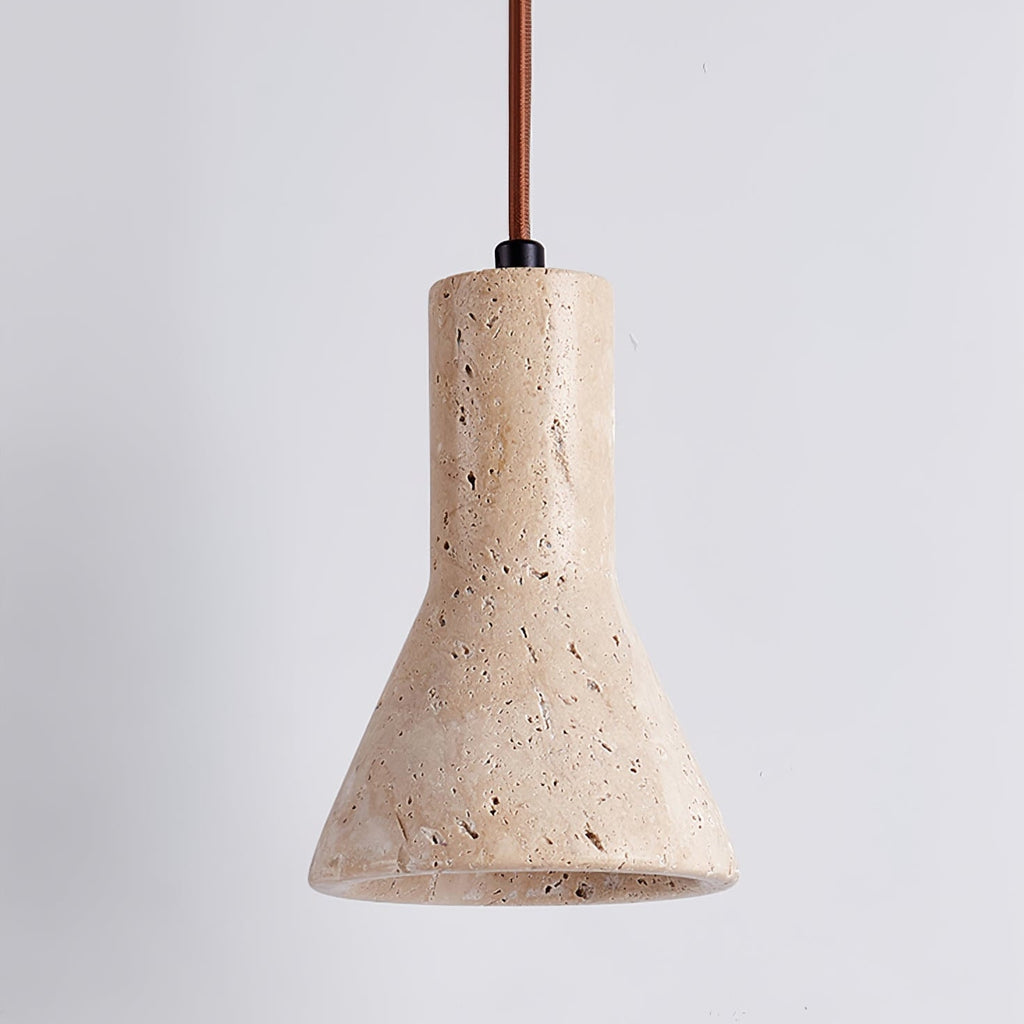 Alchemica Stone Minimalist Travertine Pendant Light