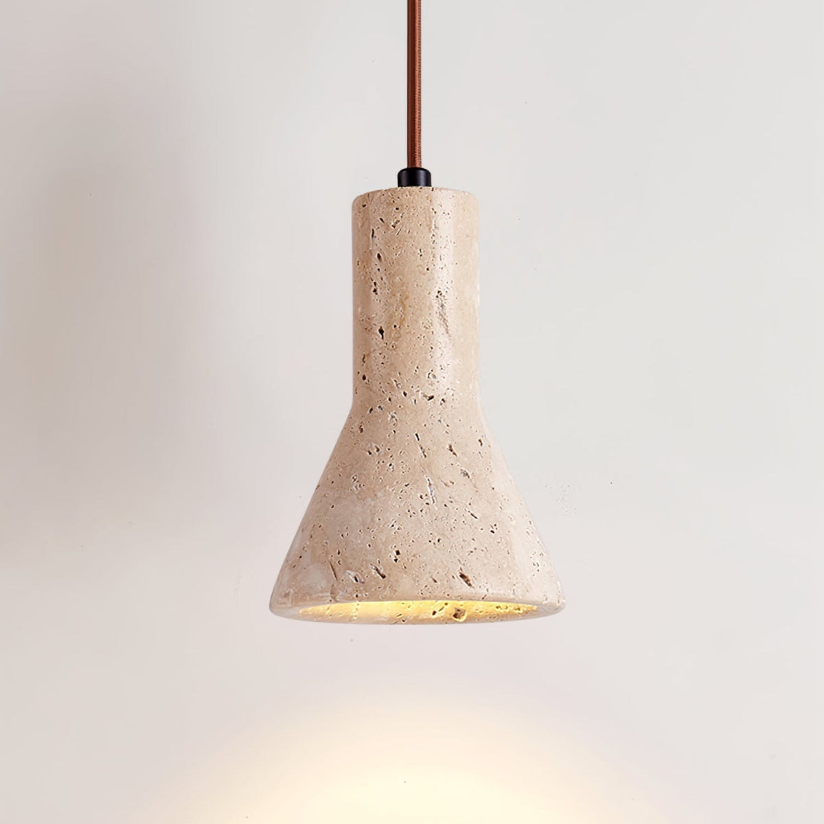 Alchemica Stone Minimalist Travertine Pendant Light