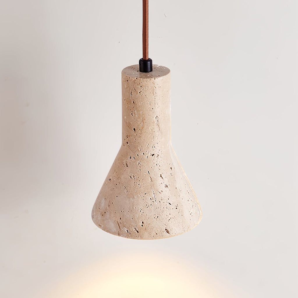 Alchemica Stone Minimalist Travertine Pendant Light
