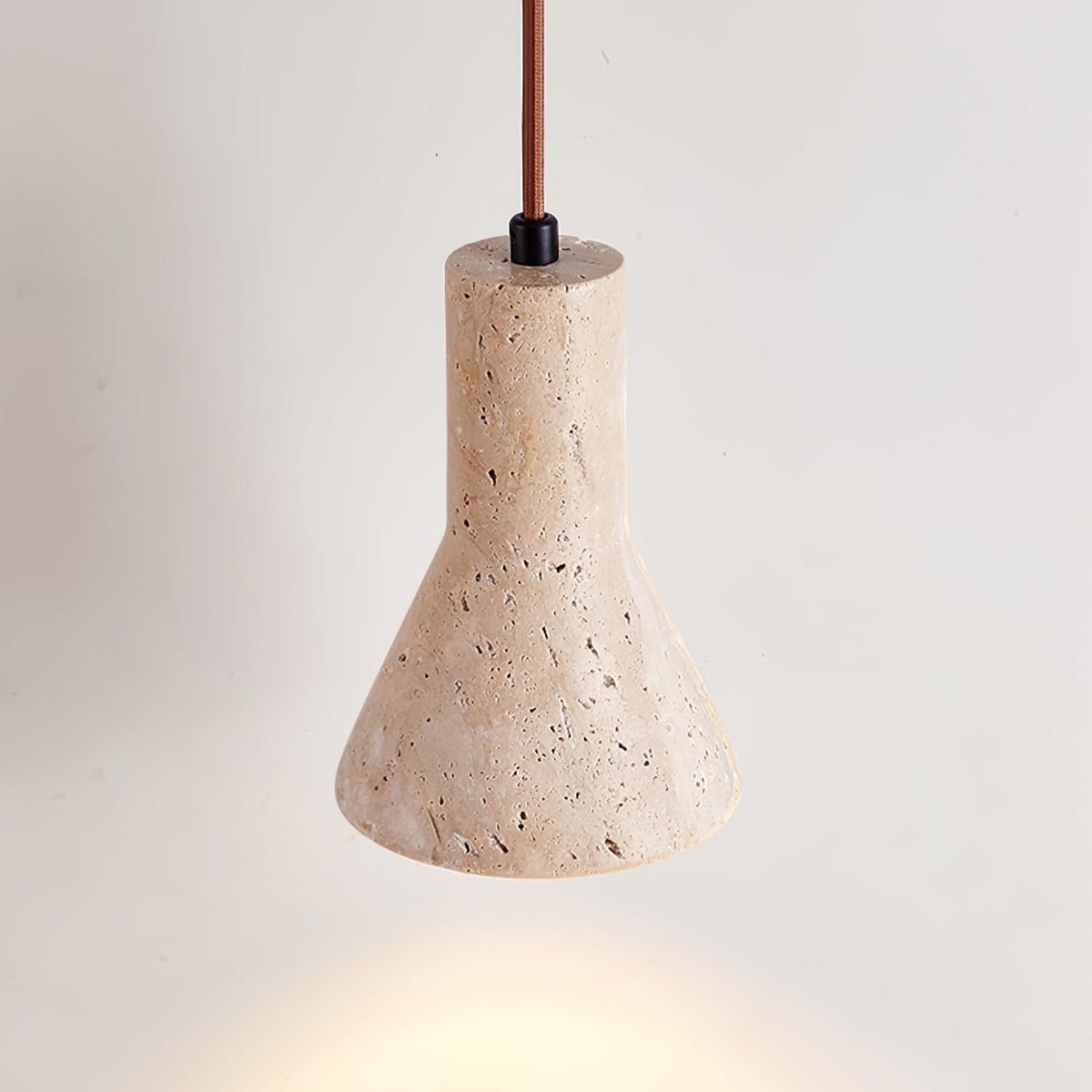 Alchemica Stone Minimalist Travertine Pendant Light