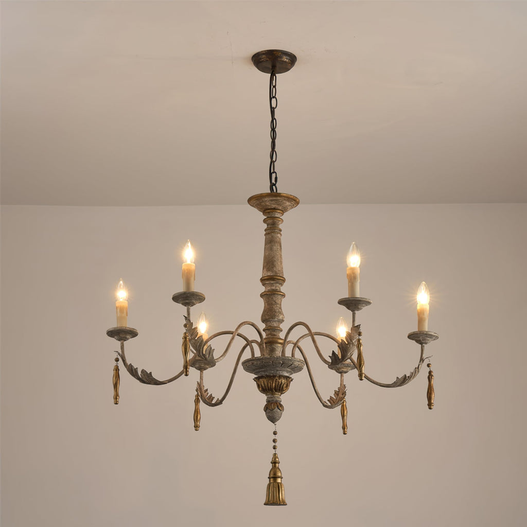 Alda Chandelier Vintage Candle Style